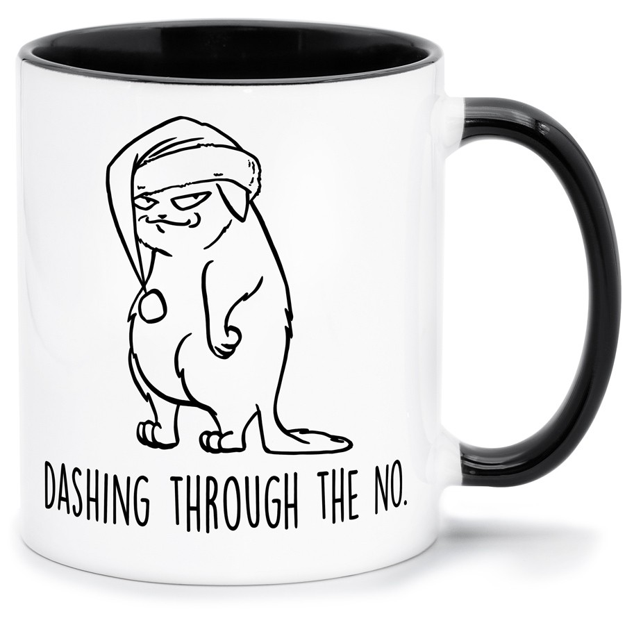 DASHING THROUGH THE NO Küche & Wohnen Tassen, T-Shirts mit Katzen und Hundemotiven