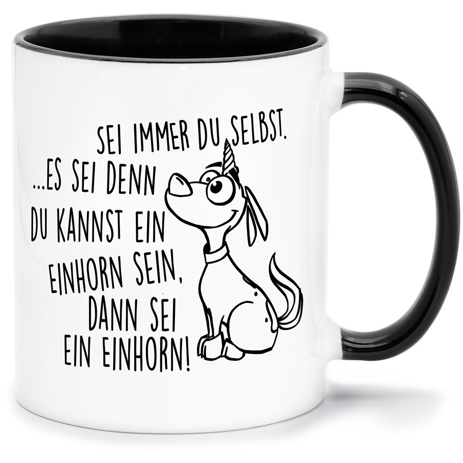 SEI IMMER DU SELBST Küche & Wohnen Tassen, T-Shirts mit Katzen und Hundemotiven